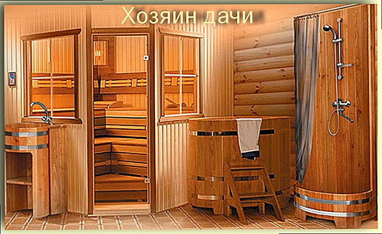 Душ зимой на даче