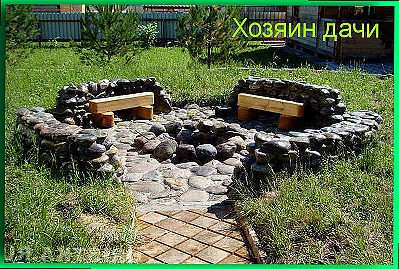 Как сделать костровище на даче