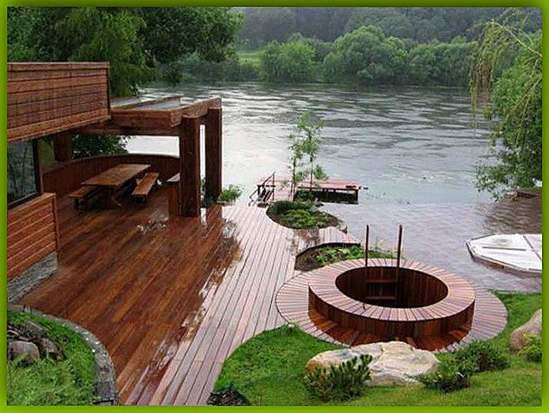 Дорожки на даче из досок