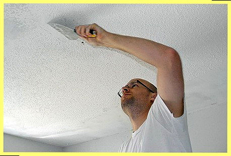 Как подготовить потолок к побелке