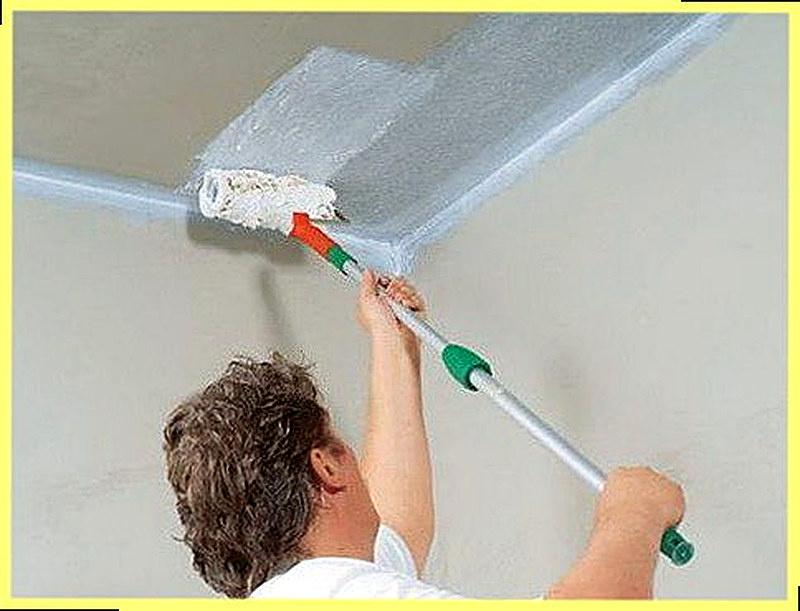Как побелить потолок самостоятельно