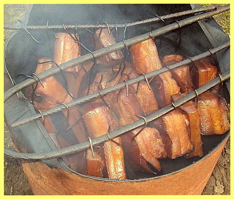 Сало горячего копчения