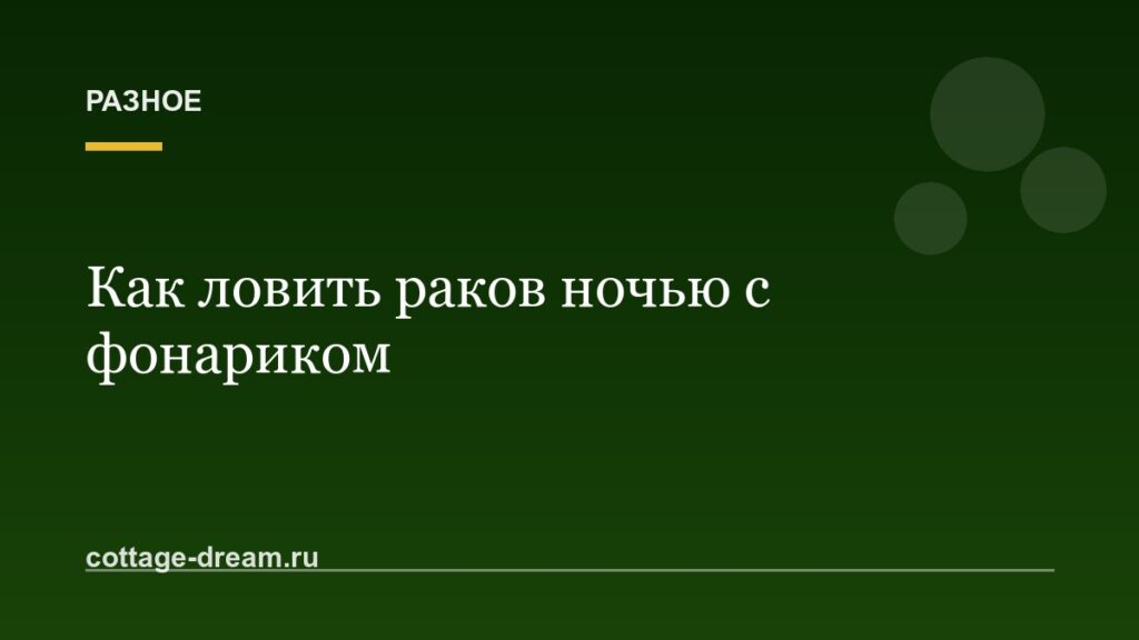 Как ловить раков ночью с фонариком