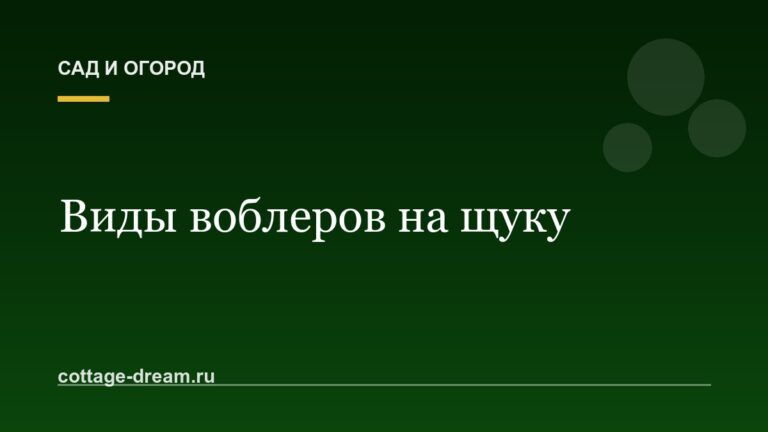 Виды воблеров на щуку
