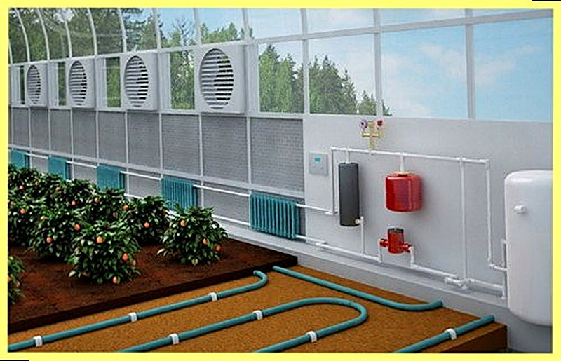 Газовое отопление теплиц