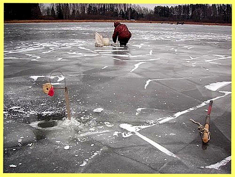 Способы установки жерлицы и момент подсечки