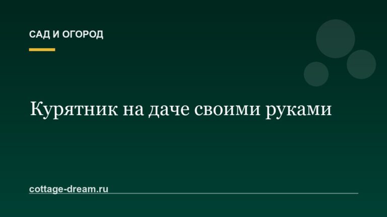 Курятник на даче своими руками: фото и видео