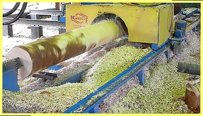 Технология изготовления оцилиндрованного бревна