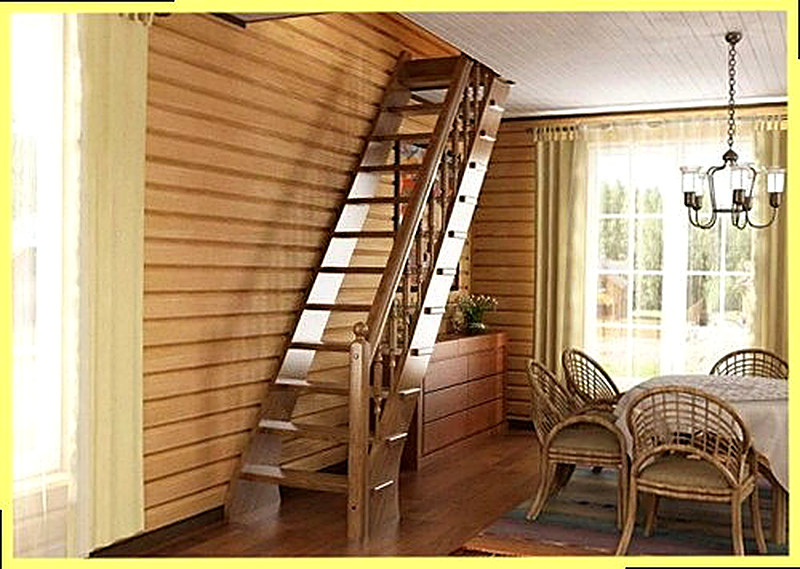Как выбрать деревянную лестницу для дачи