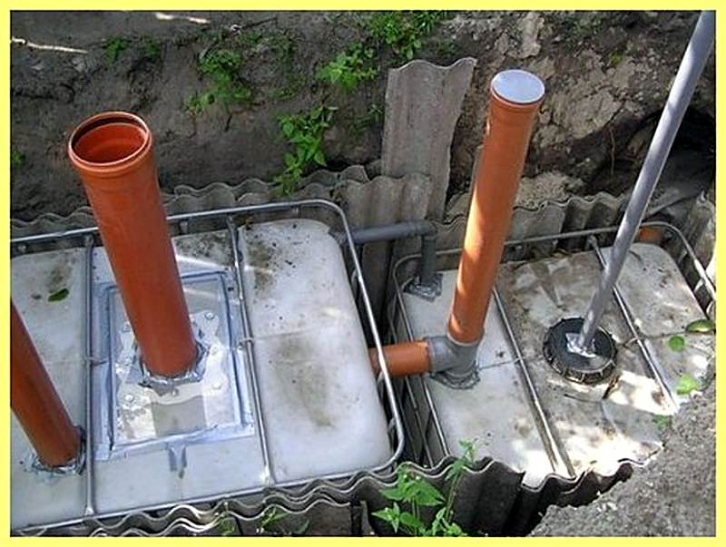 Как собрать септик из еврокубов