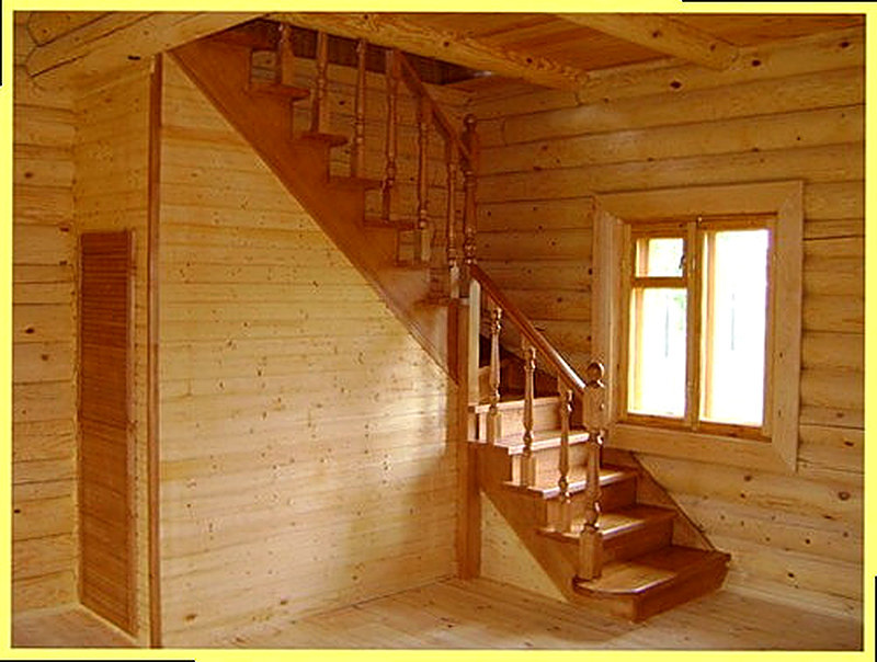 Лестницы на второй этаж на косоурах