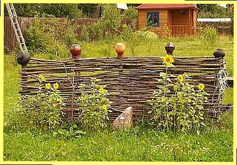 Плетень на даче своими руками мастер класс