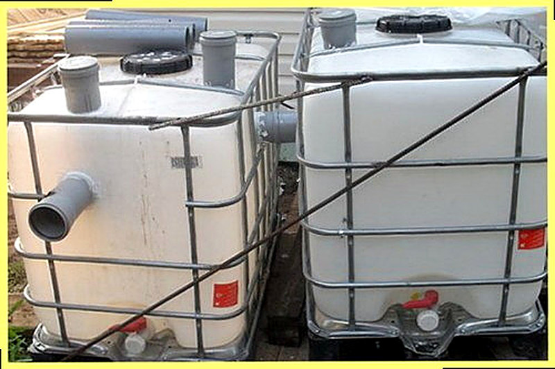 Септик из еврокубов своими руками без откачки