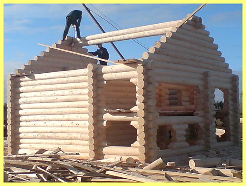 Стоимость сборки дома из оцилиндрованного бревна