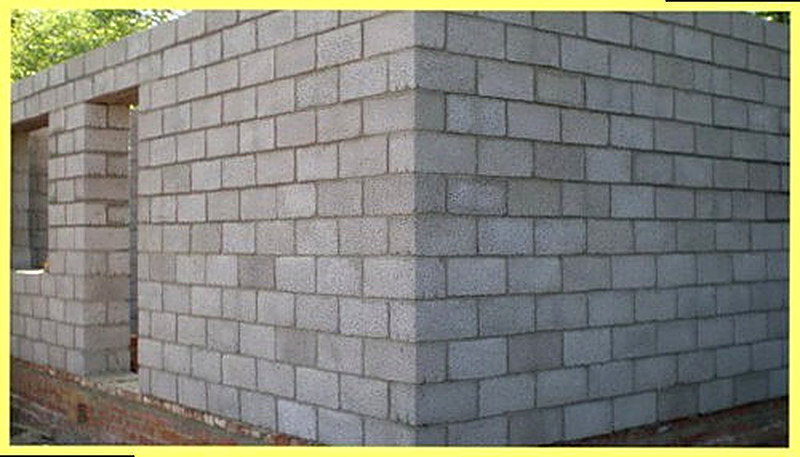 Возведение стен бани из керамзитобетона