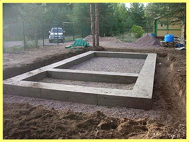 Фундамент для бани из керамзитобетона