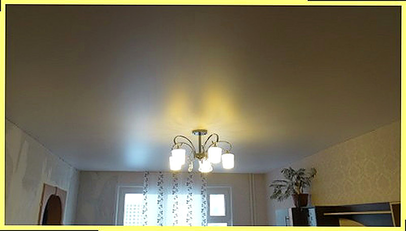 Сатиновый натяжной потолок