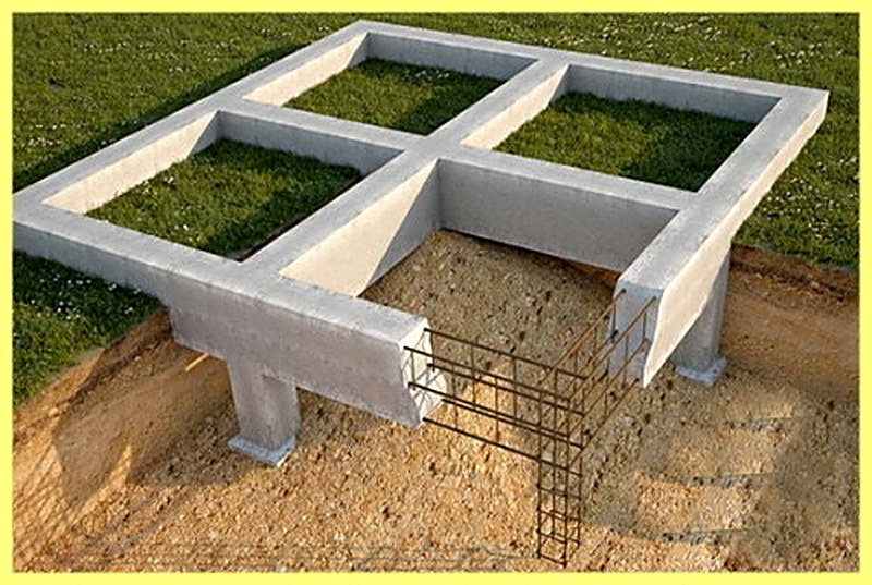 Ленточный фундамент для деревянного дома