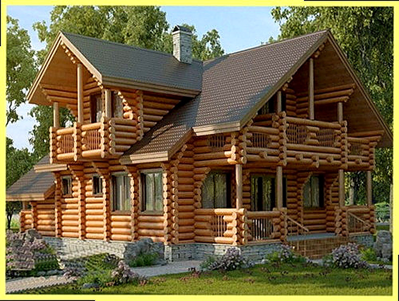 Строительство домов из оцилиндрованного бревна в спб и ленобласти