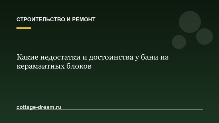 Какие недостатки и достоинства у бани из керамзитных блоков