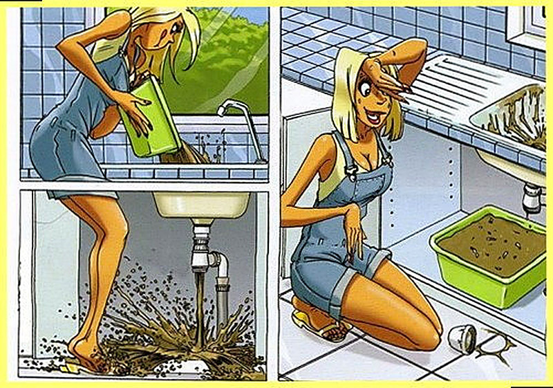 Как прочистить засор в раковине на кухне