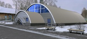 Ангары бескаркасные арочные