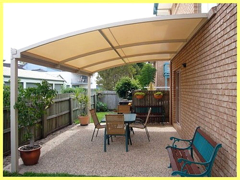 Навесы пристроенные к дому из поликарбоната фото