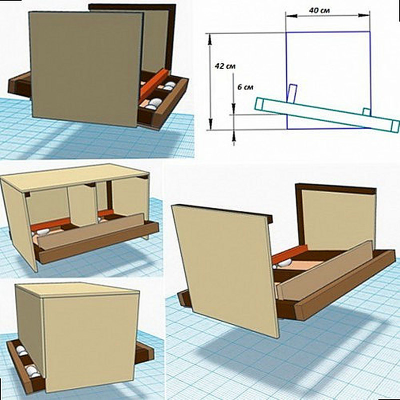 Гнездо с яйцесборником своими руками