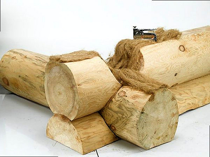 Межвенцовый утеплитель из пакли