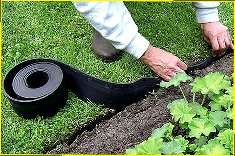 Plastikovyj bordjur dlja grjadok kupit'