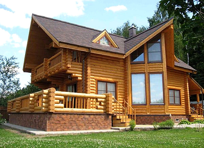 Строительство дома из оцилиндрованного бревна под ключ цена