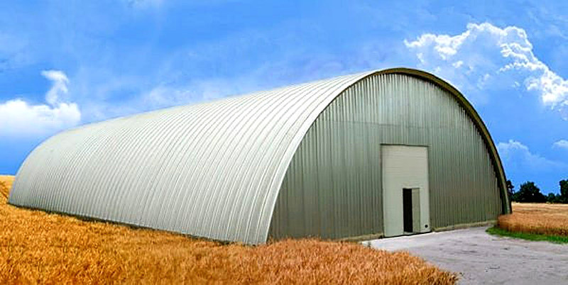 Бескаркасный ангар где используется