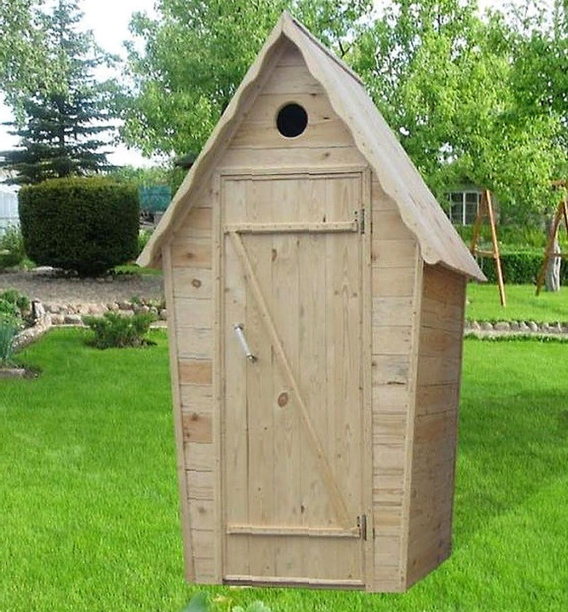 Деревянные туалеты для дачи недорого