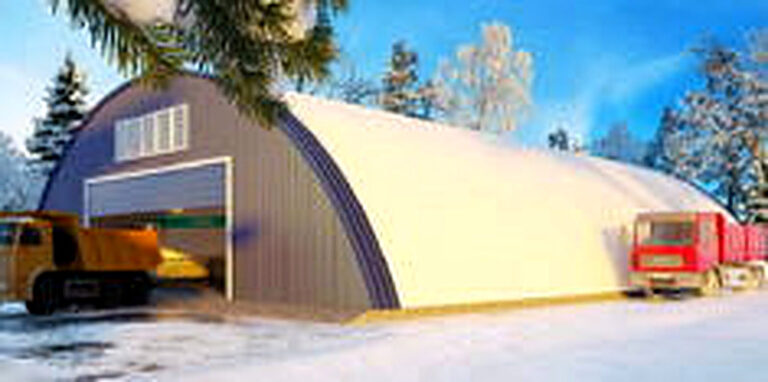 Строительство бескаркасных ангаров в Спб