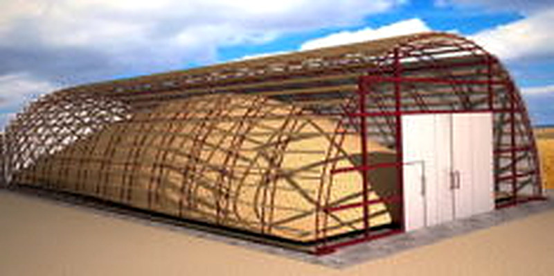 Зернохранилища из легких металлоконструкций