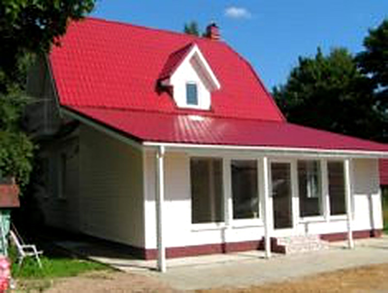 Профнастил для обшивки дома фото