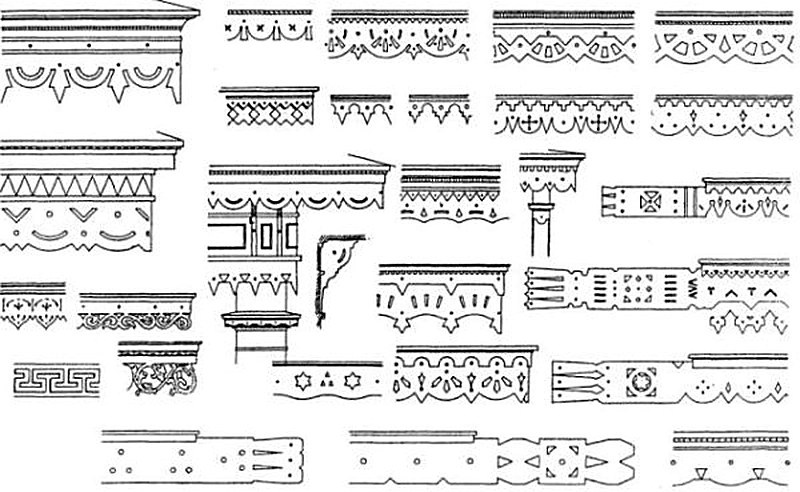 Трафареты и шаблоны для резных наличников