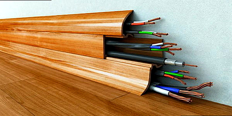 Напольные плинтуса из поливинилхлорида