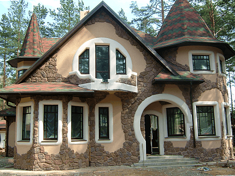 Отделка фасадов камнем