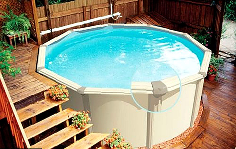 Ставим бассейн без заглубления в землю