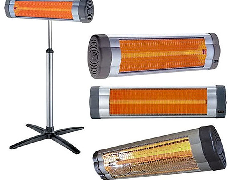 Инфракрасные обогреватели с нагревателем в виде трубки