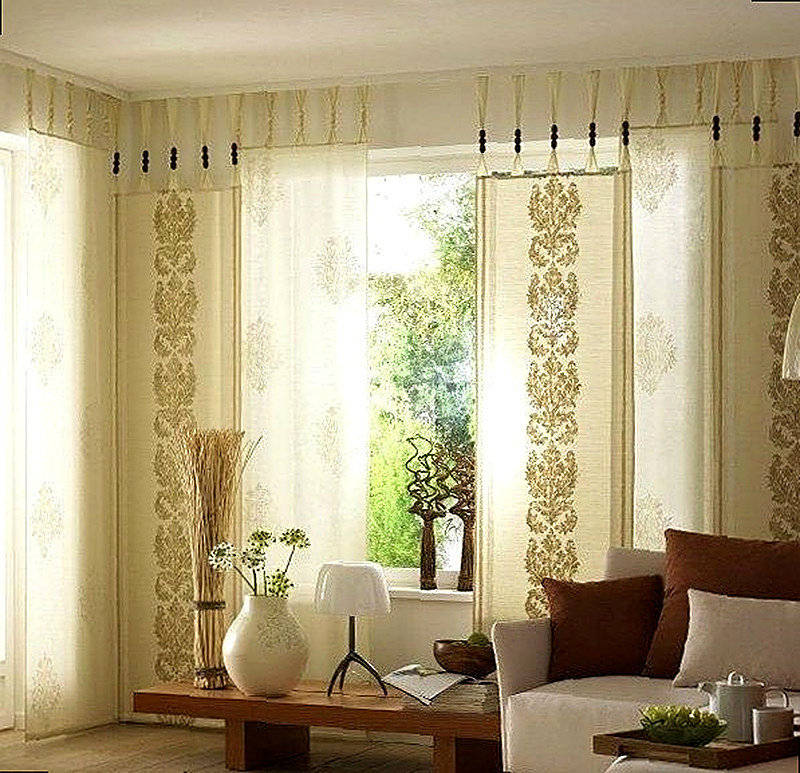 Японские шторы для гостиной