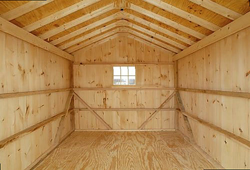 Деревянный пол в гараже