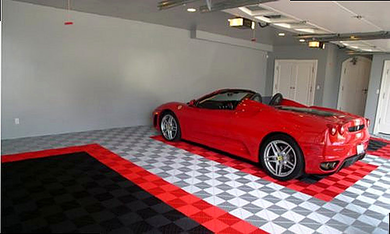 Керамический пол в гараже