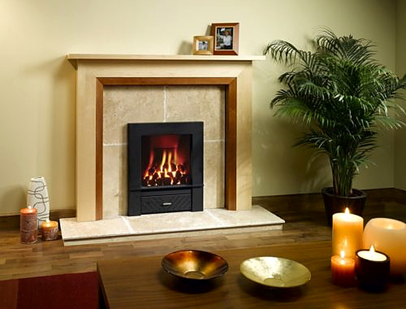 Отделка камина из гипсокартона керамической плиткой фото