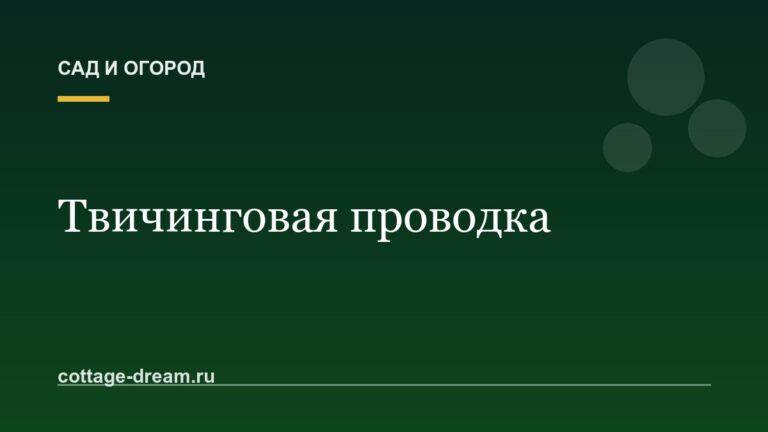 Твичинговая проводка